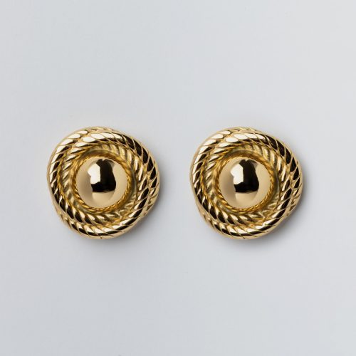 Brioche fülbevaló 18 karátos arannyal borított nemesacél - Souveraine Jewelry