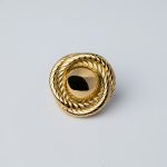 Brioche fülbevaló 18 karátos arannyal borított nemesacél - Souveraine Jewelry