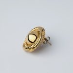 Brioche fülbevaló 18 karátos arannyal borított nemesacél - Souveraine Jewelry