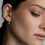 Sadie fülbevaló aranyozott nemesacél cirkónia kövekkel - Souveraine Jewelry