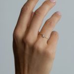 Ada Gyűrű 18 karátos arannyal borított nemesacél cirkónia kővel Souveraine Jewelry