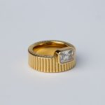 Serenity Gyűrű 18 karátos arannyal borított nemesacél cirkónia Souveraine Jewelry