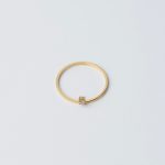 Mary Gyűrű 18 karátos arannyal borított nemesacél cirkónia kővel Souveraine Jewelry