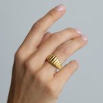 Dakota Gyűrű 18 karátos arannyal borított nemesacél Souveraine Jewelry