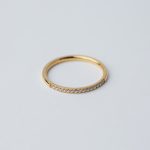 Lucky Gyűrű 18 karátos arannyal borított nemesacél cirkónia Souveraine Jewelry