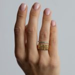 Sky Gyűrű 18 karátos arannyal borított nemesacél Souveraine Jewelry