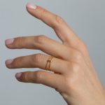 Rory Gyűrű aranyozott kopásálló hipoallergén Souveraine Jewelry