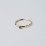 Lucky Gyűrű 18 karátos arannyal borított nemesacél cirkónia Souveraine Jewelry