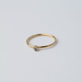 Lucky Gyűrű 18 karátos arannyal borított nemesacél cirkónia Souveraine Jewelry