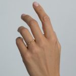 Kaia Gyűrű aranyozott kopásálló hipoallergén Souveraine Jewelry