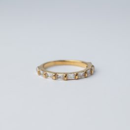 Lucky Gyűrű 18 karátos arannyal borított nemesacél cirkónia Souveraine Jewelry