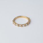 Nina Gyűrű 18 karátos arannyal borított nemesacél cirkónia kövekkel Souveraine Jewelry