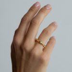 Raya Gyűrű aranyozott kopásálló hipoallergén Souveraine Jewelry