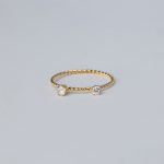 Lucky Gyűrű 18 karátos arannyal borított nemesacél cirkónia Souveraine Jewelry