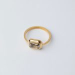 Elle Gyűrű aranyozott kopásálló hipoallergén cirkónia kővel Souveraine Jewelry