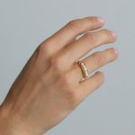 Candy Gyűrű aranyozott kopásálló hipoallergén gyönggyel Souveraine Jewelry