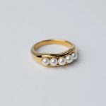Candy Gyűrű aranyozott kopásálló hipoallergén gyönggyel Souveraine Jewelry
