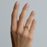 Summit Gyűrű aranyozott fekete cirkónia Souveraine Jewelry