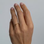 Sunny Gyűrű 18 karátos arannyal borított nemesacél cirkónia kővel Souveraine Jewelry