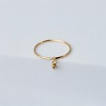 Sunny Gyűrű 18 karátos arannyal borított nemesacél cirkónia kővel Souveraine Jewelry