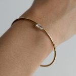 Indie karperec 18 karátos arannyal borított nemesacél cirkóniával - Souveraine Jewelry