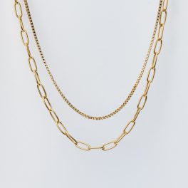 Lana nyaklánc 18 karátos arannyal borított nemesacél Souveraine Jewelry