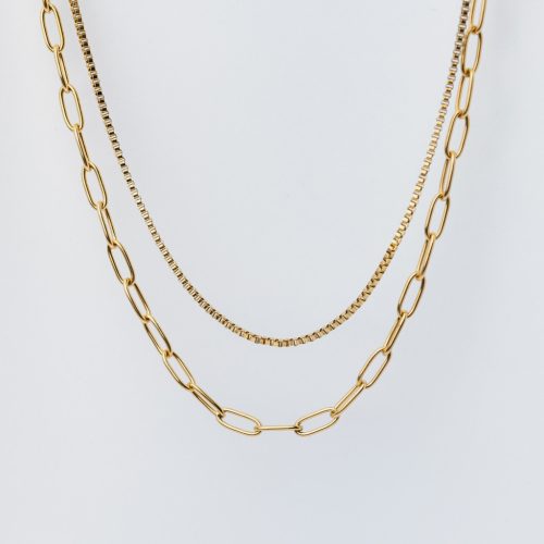 Lana nyaklánc 18 karátos arannyal borított nemesacél Souveraine Jewelry