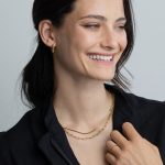 Lana nyaklánc 18 karátos arannyal borított nemesacél Souveraine Jewelry