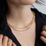 Lana nyaklánc 18 karátos arannyal borított nemesacél Souveraine Jewelry
