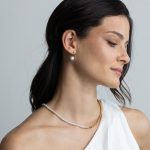 Ariel nyaklánc 18 karátos arannyal borított nemesacél gyönggyel Souveraine Jewelry