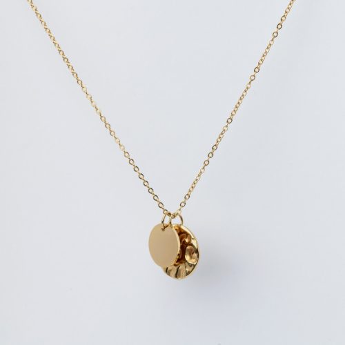 Twin nyaklánc 18 karátos arannyal borított nemesacél Souveraine Jewelry