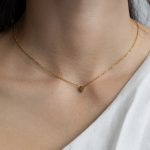 Love nyaklánc 18 karátos arannyal borított nemesacél Souveraine Jewelry