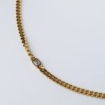 Maia nyaklánc aranyozott nemesacél cirkónia kővel Souveraine Jewelry