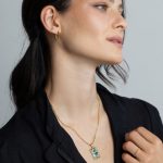 Marble nyaklánc 18 karátos arannyal borított nemesacél Souveraine Jewelry