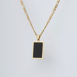 Mirror nyaklánc 18 karátos arannyal borított nemesacél Souveraine Jewelry