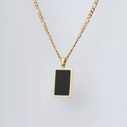 Mirror nyaklánc 18 karátos arannyal borított nemesacél Souveraine Jewelry