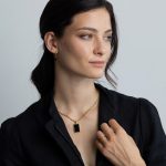 Mirror nyaklánc 18 karátos arannyal borított nemesacél Souveraine Jewelry