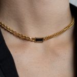 Scarlet nyaklánc aranyozott nemesacél cirkónia kővel Souveraine Jewelry