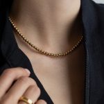 Alison nyaklánc 18 karátos arannyal borított nemesacél Souveraine Jewelry