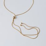 Chic nyaklánc 18 karátos arannyal borított nemesacél Souveraine Jewelry