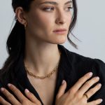 Jordan nyaklánc 18 karátos arannyal borított nemesacél Souveraine Jewelry