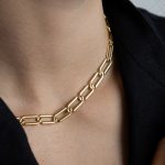 Jordan nyaklánc 18 karátos arannyal borított nemesacél Souveraine Jewelry