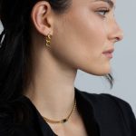 Greeny nyaklánc aranyozott nemesacél cirkónia kővel Souveraine Jewelry